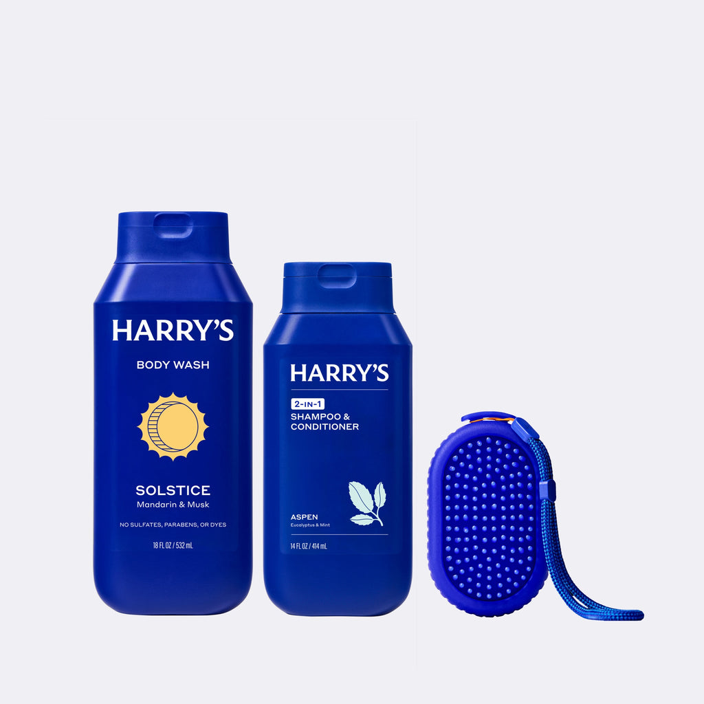 Head to Toe Scrubber Set - Barbershop Style Body Wash
