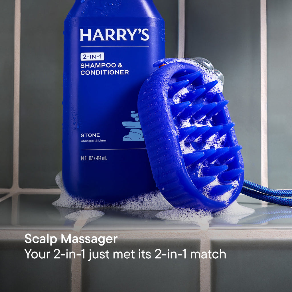 Harry’s 2 In 1 Scalp & Body Scrubber - Easy Easy Grip Razor